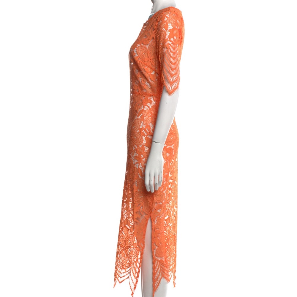 NWOT RARE For Love & Lemons Orange Lace Dress - slip included! - Picture 4 of 16